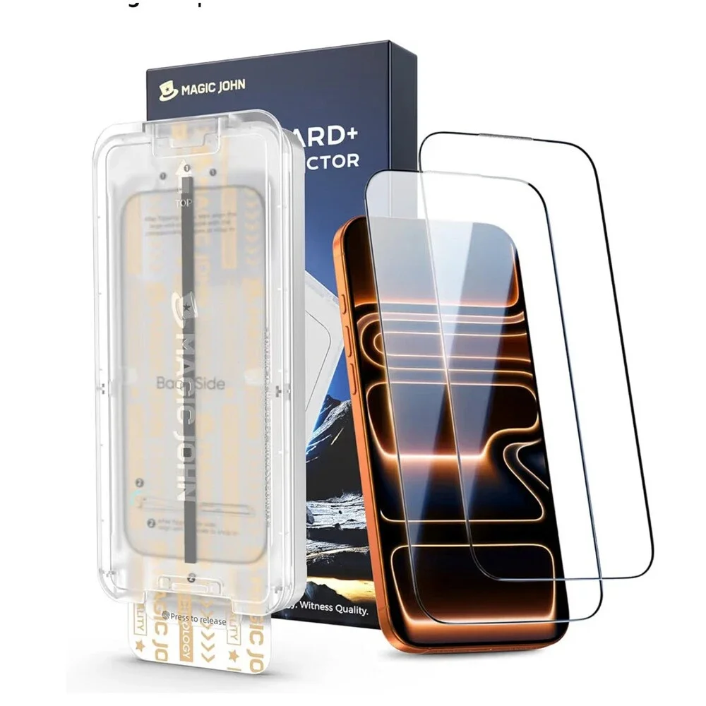 MAGIC JOHN 3rd Gen Upgraded for iPhone 17 Pro Max Screen Protector 6.9 Inch 2 Pk